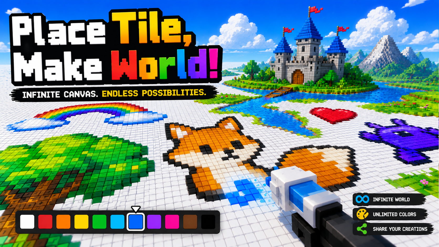 Place Tile Make World
